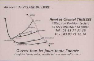 voir le site de la commune, cliquez sur RESTAURATION
