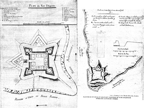 plan de Fort Duquesne